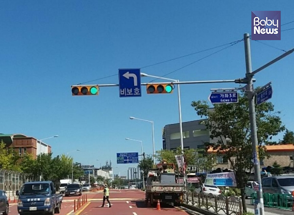 신호등 이미지