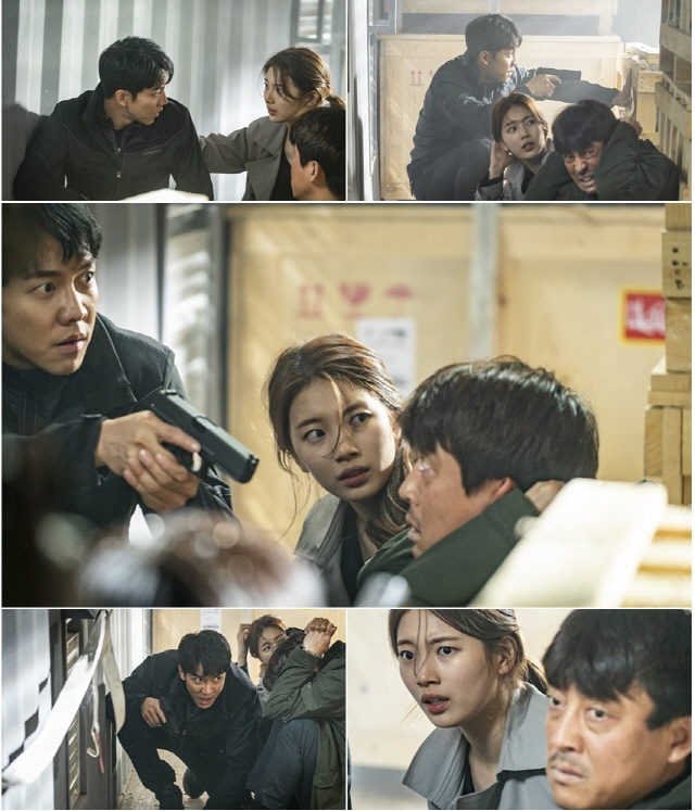 Vagabond Lee Seung-gi and Bae Suzy, and Jang Hyuk-jin, who are full of hardships and adversity, are on the Bloody Tie Return RoadSBS gilt drama Vagabond (VAGABOND) (playwright Jang Young-chul, director Yoo In-sik / production Celltrion Healthcare Entertainment CEO Park Jae-sam) is an intelligence action melody that uncovers a huge national corruption hidden in the concealed truth of a man involved in the crash of a private passenger plane.Cha Dal-gun and Bae Suzy have gone to Morocco to capture Kim if (Jang Hyuk-jin) and then give the extreme excitement and excitement with the development of Cider Kahaani, who gets decisive testimonies related to terrorism from Kim if.In the 11th episode of Vagabond broadcast on the 25th (Today), Lee Seung-gi and Bae Suzy are on their way home to tears full of disability and obstruction, making them unable to put the strings of tension until the end.In the play, Cha Dal-gun and Gohari arrested Kim if and returned to Korea.The three people, who are hiding in a large container box on the trailer, are squatting inside the poor interior of various large cargoes and making a nervous look.In particular, Cha Dal-gun is on alert with a pistol, and Gohari looks around with a rigid look while sitting next to Kim if.Kim if is in a state of panic with his hands cuffed and his ears covered in his knees.The inside of the trainer begins to shake like crazy, and the three people are in a situation where they lose their center and roll and roll around each other.In the last broadcast, with the help of Edward Park (Lee Kyung-young), I wonder why Cha Dal-gun and Go Hae-ri, who were on a cargo ship to Korea, are hiding in a container box, and whether three people will be able to step on the Korean land safely in the midst of an immediate crisis.Lee Seung-gi, Bae Suzy, and Jang Hyuk-jin were shot in the area of ​​Nam-gu, Ulsan Metropolitan City, on the Bloody Tie Return Road with Hot Summer Days.The three arrived at the scene early on, checking the script and unpacking, despite the inclement weather, which was strong enough to barely hear each others voices.Then, when the container, which is a space where full-scale shooting will be held, arrived, it was a bigger scale than I thought, and I was amazed by the spacious interior space.The three people who entered the inside soon showed their concentration, aligned with the ambassador, and then rolled, tangled, fell, and staggered, throwing their bodies without any band.Celltrion Healthcare Entertainment said, Three actors including Lee Seung-gi, Bae Suzy and Jang Hyuk-jin played Hot Summer Days, which did not buy themselves despite the bad conditions.I hope that Kahaani, who will be able to fly a cheerful upper cut toward the government, will be able to fly more unexpectedly in the second half of the year, he said.