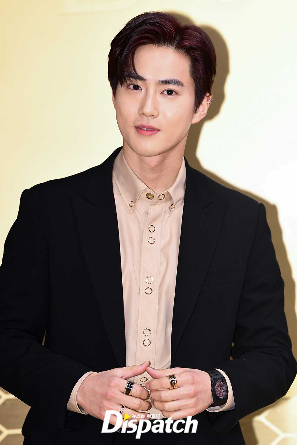 EXO Suho attended a brand event held at Jamwon Seoul Wave in Seoul Seocho District on the afternoon of the 29th.Suho showed off her dandy fashion by matching beige shirts, black suits and accessories on the day, with a warm visual that was impressive.Glow from the lighthouse.daily life pictureWake the girl.