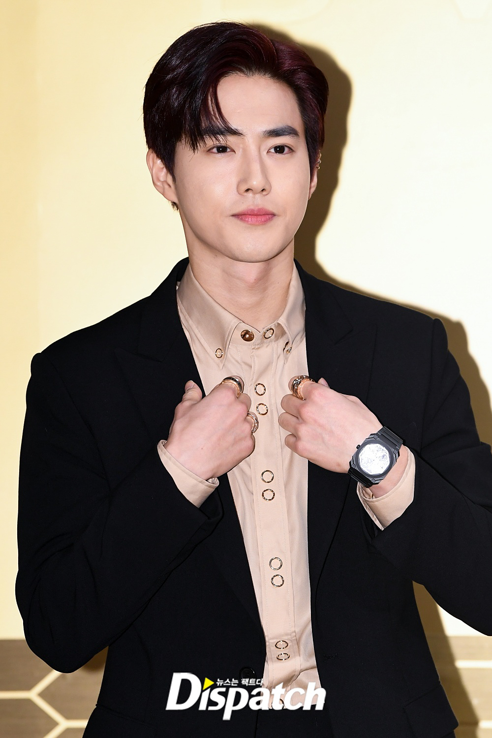 EXO Suho attended a brand event held at Jamwon Seoul Wave in Seoul Seocho District on the afternoon of the 29th.Suho showed off her dandy fashion by matching beige shirts, black suits and accessories on the day, with a warm visual that was impressive.Glow from the lighthouse.daily life pictureWake the girl.