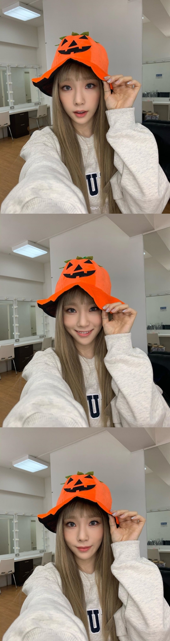 On the 31st, Taeyeon posted a picture on his Instagram with an article entitled Happy Happy Halloween.In the open photo, Taeyeon showed a bright smile wearing a pumpkin-shaped Hat.She showed a good match with Halloween with a mlbb lipstick and a light ball touch for the fall.The netizens commented on Happy Halloween, Hat is so good, Lets hit the bullshit, Ice Princess OST is big, so lets freeze the wishes this time.Meanwhile, Taeyeon has recently been racing to the top spot with her regular second album, Purpose title track.Taeyeons new book Performance also features Gravity, which fans longed for, and is well received.