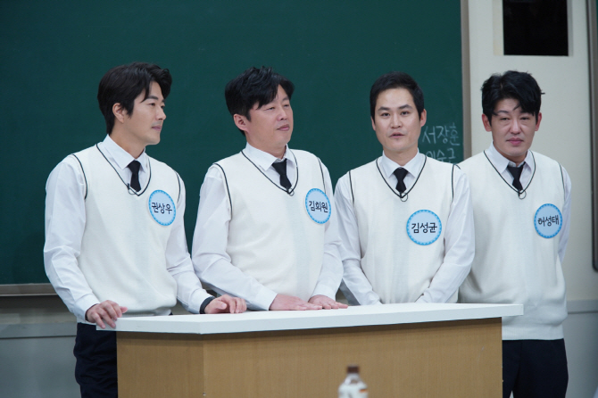 In JTBCs entertainment Knowing Bros, which will be broadcast on the 2nd, Kwon Sang-woo, Kim Hee-won, Kim Sung-kyun and Heo Sung-tae, who are about to release the movie One Number of Gods: A Returning Feature, will be dispatched.Although they are four people who have not appeared in the entertainment program much, they show off their passionate sense of entertainment in their brothers school.In the recent Knowing Bros recording, Kwon Sang-woo and Kim Young-chul became known and attracted attention.Kwon Sang-woo also appeared on the radio conducted by Kim Young-chul, and the two are close friends who eat rice in time.Kim Young-chul said, Sangwoo is the one who appeared here because I calculated the price of rice.Kwon Sang-woo said, There are only two acquaintances who have calculated my rice price while living. Jung Woo-sung and Kim Young-chul.When two people with conflicting charms were mentioned side by side, it was the back door that everyone could not bear laughter.Seo Jang-hoon added, Is not Young-chul excused Kwon Sang-woo?An episode of Kim Young-chul and Kwon Sang-woos friendship can be seen on Knowing Bros, which is broadcasted at 9 pm on the 2nd.bak mi-ae