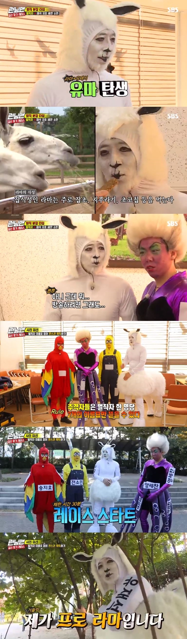 Shocking visuals of Yoo Jae-Suk made up by Lamar Jackson have been revealed.On the 3rd, SBS entertainment program Running Man depicted the make-up of Yoo Jae-Suk, Song Ji-hyo, Jeon So-min, and Yang Se-chan who won the make-up penalty.Yang Se-chan and Jeon So-min, who arrived earlier than usual, were stunned to see the colorful costumes - a costume for a penalty make-up that turned out to be.Jeon So-min was to wear Minions costumes while Yang Se-chan was to wear the mermaids octopus witch Usla costume; Jeon So-min said: I promise.I will delete all these videos when I get married. Song Ji-hyo, who arrived following, was Angry Bird, and Yoo Jae-Suk was Lamar Jackson made up.Yoo Jae-Suk made up with Lamar Jackson; members couldnt hide their laughter on the shocking make-up visuals of Yoo Jae-Suk.On the other hand, Running Man is an entertainment program where South Koreas top entertainers gather at landmarks representing South Korea to solve missions everywhere.It airs every Sunday at 5 p.m.