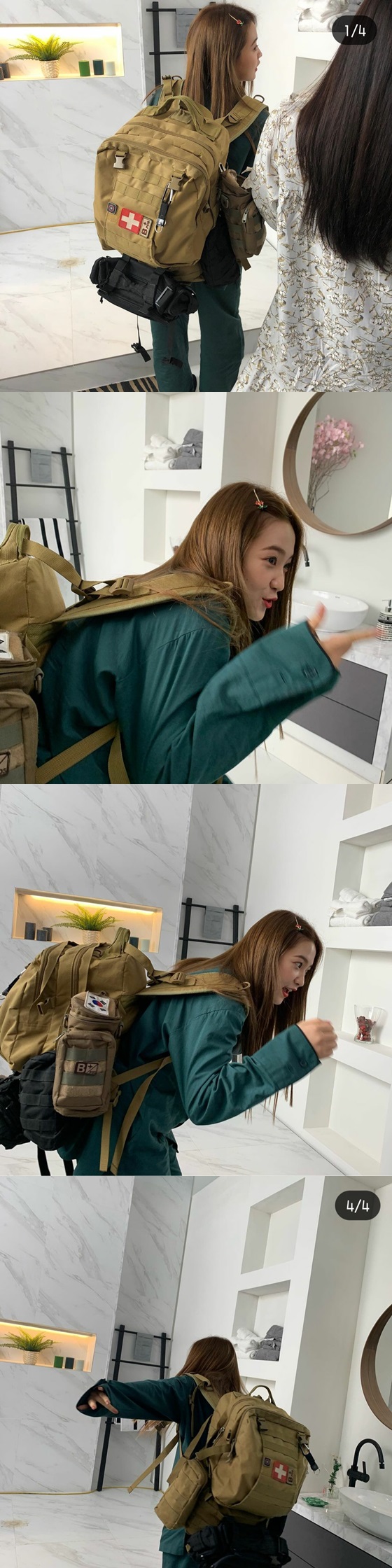 Yeri of group Red Velvet showed off her youthful charmYeri posted several photos on his Instagram account on the afternoon of the 6th, along with a short article entitled Go to Farm.In the open photo, Yeri is running out of nowhere with a big backpack that looks like a big bag.In another photo, Yeri is making a finger gun toward the side, shooting, or looking in the bathroom mirror to check his clothes.I feel the cuteness of a child in the appearance of Yeri wearing a green shirt with a generous size and pins on his head.The netizens who watched this responded such as cutie, go back to school and heart pain.