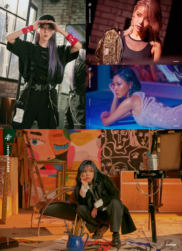 Girl group MAMAMOO released the third space concept photo of the new regular album reality in BLACK.MAMAMOO posted personal Concepts photos and freeview videos of its second regular album reality in BLACK through official SNS and YouTube, raising expectations for comeback.In the open photo, Sola appeared as a charismatic boxer with a great ability to put a champion belt on his shoulder, and Moonbang transformed into a choreographer with a swag-filled charm.Wheene has been divided into a painter with a free-spirited charm, and Hwasa is a musical actor who reveals his intense presence on stage.In addition, Freeview video shows the members of MAMAMOO who are living hard as Boxer, choreographer, painter, and musical actor in The Third Space in parallel space conceptes.In particular, HIP flowed into the end of the video along with the inst version of 4X4ever, High Tension, Hello MaMa and Destiny from the new album naturally dissolved in the quality of life of the members, further raising the curiosity about the new album.On the 14th, MAMAMOO, who is about to make a comeback, said, What if... MMM is not MMM? (What if its not MAMAMOO?) , which boasts a scale of all time with the Parallel Space Concepts, which deals with the Quality of Life in another universe located on a parallel line, not the universe in which MAMAMOO lives.MAMAMOO in the second universe has shown the quality of life as a princess, music video director, environmental activist, and mother, followed by Boxer, choreographer, painter, and musical actor in third universe.As such, MAMAMOO has raised expectations for MAMAMOO multiverse to its peak through various quality of life, not the girl group MAMAMOO.In particular, MAMAMOO has become a talented girl group with solid Concepts for each album, so this time it shows endless evolution by showing off its unique Concepts through the parallel space world view.On the other hand, MAMAMOO will release its second regular album reality in BLACK through various music sites at 6 pm on the 14th.