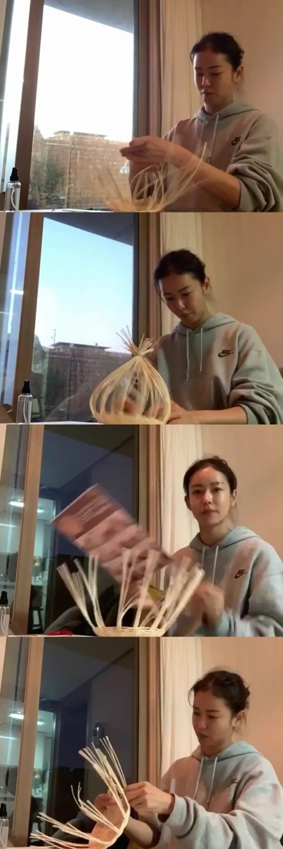 Kyung Soo-jin posted photos and videos on his Instagram on the 8th, along with a short phrase Apple basket (Feat. Lets go).Kyung Soo-jin in the public photos and videos is making apple baskets by concentrating on the tree with a shit head hairstyle in the face.Kyung Soo-jin reveals the natural charm of everyday life such as comfortable clothes and watery skin of gray hoodie and attracts attention.On the other hand, Kyung Soo-jin recently appeared on MBC entertainment program I live alone and got the nickname Kyung Sang-jang