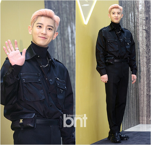 Group Exo Chanyeol attended the PRADA Photo Call event held at Shinsegae Department Store Gangnam in Banpo-dong, Seocho-gu, Seoul on the afternoon of the 15th.Chanyeol showed off her charisma with the All Black Everything look.Transcription Feeling All Black EverythingThe Earrings of Madame de... sniper with a sweet smileHeart is Dum.The Visual Emperor.news report