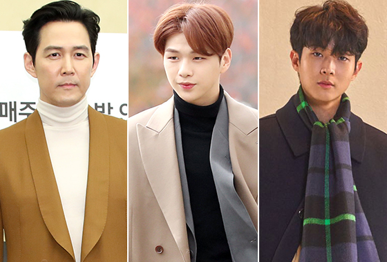 배우 이정재, 가수 강다니엘, 배우 최우식/사진=뉴스1, 커스텀멜로우