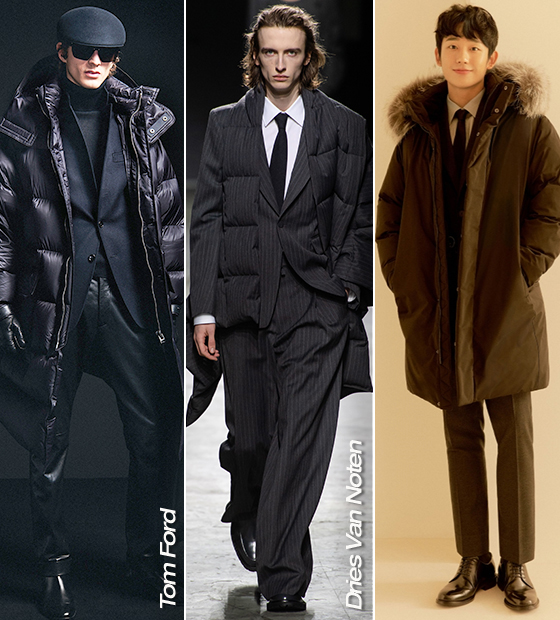 톰 포드, 드리스 반 노튼 2019 F/W 컬렉션, 앤드지(AND Z) 화보 속 배우 정해인/사진=각 브랜드