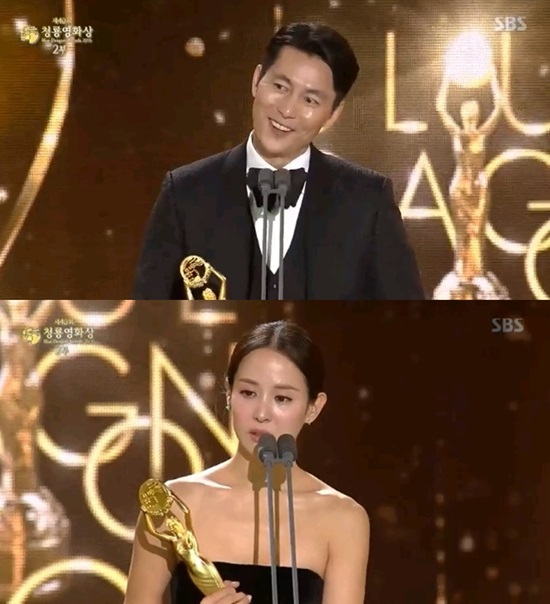 Psychiatric Best Picture AwardJung Woo-sung and Cho Yeo-jeong became the main characters in the Blue Dragon Film Awards for Best Male and Female; Pregnant won the Best Picture and won five-princessI did the name value that fits the box office.On the 21st, the 40th Blue Dragon Film Awards ceremony was held at Paradise City in Yeongjong-do, Incheon, with actors Kim Hye-joon and Hyun Suk.The awards ceremony was held in 15 categories except Pure Popular Star Award, Pure Cinema16: American Short Films Award, and the most Korean movie audience.parasite won the Best Picture Award, Best Actress, Best Supporting Actress, and Best Actress, including the Best Picture Award.became the main character of the show.The male and female awards were won by Jung Woo-sung and Cho Yeo-jeong.I did not expect the award, and Cho Yeo-jeong poured tears and said, I will continue to run silently in the future.Director Bong Joon-ho, who won the directors award, said, I will continue to become a creative parasite of Korean movies and become a creator who will parasitic in the Korean film industry forever.The male and female supporting actors were won by Jo Woo-jin and Lee Jung, who also poured tears and enjoyed the awards thrill.In addition, the male and female newcomers who have only once in their lives went to Kim Hye-joon of Minor, Park Hae-soo of quantum physics.The most-viewed award was released in January and won the extreme job with 16.26 million viewers.The Pure Popular Star Award, which was selected by the public, was awarded by Lee Kwang-soo, Lee Ha-nui, Park Hyung-sik and Im Yoon-ah.Lee Byung-hun celebrated the 100th anniversary of Korean films this year at the opening stage of the awards ceremony. Lee Byung-hun said, Korean films celebrated their 100th anniversary this year.A hundred years ago, in 1919, a theater in Jongno, Danseongsa, was the beginning of sincere vomiting. Korean films have grown steadily and steadily. Thank you for 100 years.I will try to write a new future again. I am confident and proud of the new future of Korean movies because there are moviegoers and moviegoers who love movies. Kim Woo-bin, who stopped working two years ago to announce the battle of nasopharyngeal cancer, was officially noticed in two years and six months.Kim Woo-bin expressed his gratitude, saying, Thanks to the sincere support of many people, I was able to get better.This years Blue Dragon Film Awards selected the winner (the winner) by carefully selecting the results based on a survey conducted by experts in various fields of film for Korean films released from October 12, 2018 to October 10, 2019.The following are the winners of the 40th Blue Dragon Film Awards (writing):▲ Best Picture: parasite ▲ Director: Bong Joon-ho (parasite) ▲ Best Actor: Jung Woo-sung (witness) ▲ Best Actress: Cho Yeo-jeong (parasite) ▲ Best Supporting Actor: Jo Woo-jin ( National Day of Insolvency) ▲ Fox Jojo Yeonsang: Lee Jung-eun (parasite) ▲ New Man Idol: Park Hae-soo (quantum physics) ▲ New Mans Actress: Kim Hye-joon (Minor) ▲ New Man Director Award: Lee Sang-geun (Exit) ▲ Screenplay: Kim Bora (Bird) ▲ Photography Lighting Award: Kim Ji-yong Cho Kyu-young (Swinging Kids) ▲ Editorial: Nam Na Young (Swing Kids) ▲ Music Award: Kim Tae Sung (Sabaha) ▲ Art Award: Lee Ha Jun (parasite) ▲ Technology Award: Yoon Jin-yul Kwon Ji-hoon (Exit stunt) ▲ Pure Cinema16: American Short Films Award: Director Jang Yoo-jin (Milk) ▲ Pure Popular Star Awards: Lee Kwang-soo, Lee Ha-nui, Park Hyung-sik, Im Yoon-ah ▲ Top Audience Award: Extreme JobPhoto = DB, SBS Broadcasting Screen