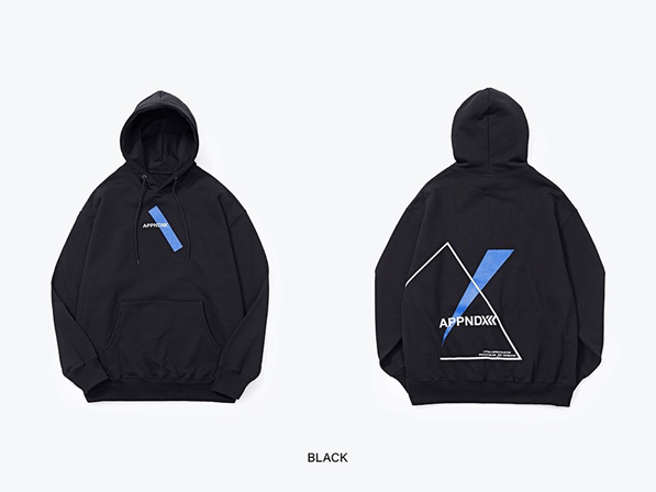 ‘APPNDXX x JWB’ 협업 브랜드의 후디.