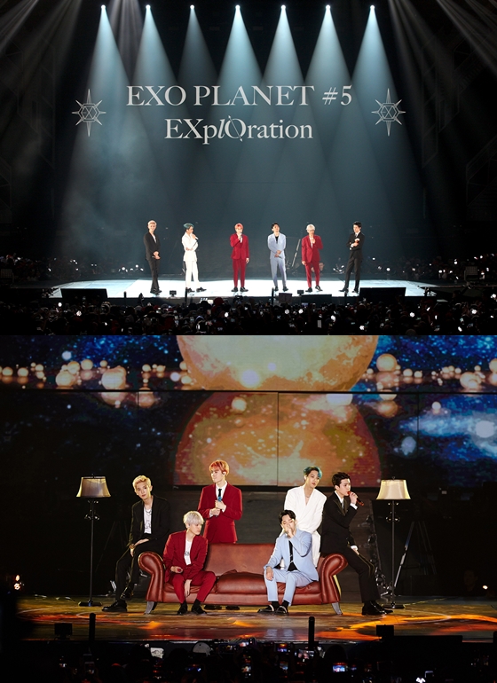 Group EXO successfully completed the Jakarta Concert.EXO held EXO PLANET #5 - EXpLOration - in JAKARTA (EXO Planet #5 - Exploration - In Jakarta) at the Indonesia Convention Exhibition (Indonesia Convention Exhibition) on the 23rd, and enthusiastically enthusiastic audiences with rich music, powerful performance and colorful charm.This concert is EXOs Indonesia solo concert held in about 3 years and 9 months after EXO PLANET #2 - The EXOluXion - (EXO Planet #2 - De Exclusion -) in February 2016, so it sold out all seats at the same time as ticket opening, I confirmed it.On this day, EXO will include songs from regular 5 albums and repackages such as Tempo, Love Shot, Gravity and Wait, as well as mega hits such as Run, Addiction, Monster, Power, Strings, Unfair Village , guardian I will go through , Chen Lights Out , Kai Confession , Solo stage, Sehun & Chanyeol What a life , I can call .In addition, the audience filled the audience with fans waving fan lights and shouting how to cheer, as well as enjoying the performance enthusiastically, Our hearts are still here because we are not shaken!And a surprise celebration to celebrate the upcoming Chanyeols birthday (November 27) added to the warmth.Meanwhile, EXO will return to its regular 6th album OBSESSION on November 27th.