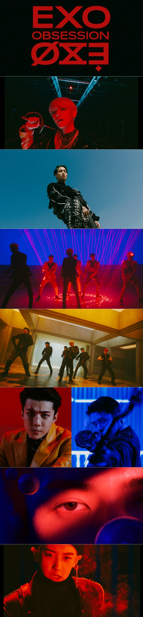 EXO (EXO) has returned to its all-time concept of intense and fascinating atmosphere.EXO released its sixth album OBSESSION, a full-length song, and the title song Obsession Music Video, which is the same name, through various music sites at 6 pm on the 27th.The title song Opsition is a song of Hip hop dance genre that can feel EXOs dark charisma.The addictiveness of the vocal samples repeated like magic, heavy beats, and straight monologue style lyrics stand out.The lyrics say, You know me?(I dont think so) / What do you dig into me (I dont think so) / You cover my eyes (I dont think so) / Cover the truths (I dont think so) / Dump out a futile dream (I dont think so) / Dont let me spit out the poison (I dont think so) So) / You have never had me again (I dont think so) and the will to escape from the darkness of a terrible obsession toward yourself.Especially, the repeated lyrics released in a straightforward monologue form add to the fun of listeners.Music Video, which was unveiled together, can see the colorful appearance of the members, which are added from more intense and masculine charm to contradictory anti-war charm.Charismatic style and powerful choreography have been added to make it impossible to keep an eye on.In addition, the new album will feature Trouble combined with various genre elements such as traps and reggae, Jekyll expressing the inner conflict with his other self, Dance in which the harmony of rhythmic chorus, string, and flute sound creates a dreamy atmosphere, and Hip, which confidently shows a firm belief in love The hop dance song Ya Ya Ya is included to meet EXOs colorful musical colors.Photo: EXO Option Music Video