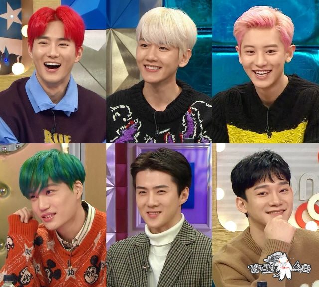 The group EXO (EXO) is on the Radio Star with a complete six, and takes a harsh Hazing.MBC Radio Star, which will be broadcast on the 4th, will feature EXO Radio Star starring EXO Suho, Baek Hyun, Chan Yeol, Kai, Sehun and Chen.It is a comeback entertainment for EXO, which returned to its regular 6th album OBSESSION. It is special that it is a full six-member appearance.All members except Chen are the first appearances of Radio Star.EXO members were enthusiastic about the leader Suho Mole throughout the broadcast. Members and MCs except Suho showed the best unity.As a group that had just made its debut for the eighth year, Slack Battle was also unfolded, and they often caused the MCs to laugh at the words When we were....Members gathered their mouths and pointed one at Slack.This weeks Special MC is Chen, the only member of the group to experience the Radio Star, who has played its part across Radio Star and EXO.Kim Gura said, Did EXO have such fun?EXO members expressed their gratitude to each other for their hard times, and they focused their attention on the issue of renewal.EXOs harsh entertainment Hazing can be confirmed through Radio Star, which is broadcasted at 11:05 pm on Wednesday, April 4.