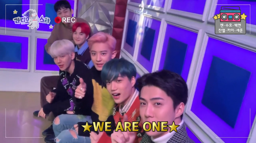 A self-cam video of MBCs Radio Star has been released.On the 4th (Wednesday), Radio Star will be featured in the EXO Radio Star feature starring EXO Suho, Baekhyun, Chanyeol, Kai, Sehun and Chen.In the self-cam video that preceded the broadcast recording, EXO members greeted the camera with a welcome greeting. (on Radio Star), its my first appearance; Im very nervous, but Im looking forward to it because its going to be fun, Sehun said. Im also the first to appear.So I am nervous and excited. I hope you will understand a lot even if you make mistakes and look beautiful. Chanyeol said, Its amazing to be on the set of Radio Star, which I only saw on TV. I will show you a lot of good looks today.Baekhyun said, I will make memories with my members today with fun.Suho said: Its the first of the comeback schedules.Many people love EXO, love the new song Obsession, and love Radio Star Chen sits in the special MCs seat on the day, with Chen already making his third appearance on Radio StarToday, I was going to appear with the members as MC. The EXO members joked, I came out too much? Chen said, So I think I have sat in the MC seat, not the talk seat. I hope that all EXO members will know a lot through this Radio StariMBC  Photos