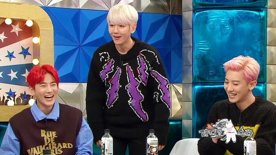 Exo Sehun has expressed his concern about aging.MBC Radio Star, which will be broadcast on December 4, will be featured in Radio Star featuring EXO Suho, Baek Hyun, Chan Yeol, Kai, Sehun and Chen.Exos youngest son, Sehun, confesses to aging and surprises everyone. Sehun has been worried that he is experiencing aging recently, and he has embarrassed his older sisters.Chan-yeol reveals Se-hoons aging symptoms and focuses attention. Chan-yeol is curious by telling her about the story of the diving by taking a promise, saying, (Se-hoon) did not come after a while.Sehun confides in the behind-the-scenes meeting with President Trump in the U.S. Exo was invited to a presidential dinner to celebrate Trumps visit to Korea in June, gathering topics.At the time, Sehun confessed that he had sweated coldly ahead of his handshake with President Trump, adding to his curiosity.In addition, Baek-hyun is interested in the public announcement of the huge monthly expenditure (?) after the unexpected amount surprised everyone.Among them, attention is focused on who will be the main character of the first income selected by the exo members.Baek Hyun is proud of the exo that appeared in the textbook. Baek Hyun, who said that it was a long dream to be a group in the textbook, was thrilled that he finally dreamed.Chan Yeol also reportedly showed off his extraordinary class by telling an anecdote that he felt exo-bussim in Dubai.emigration site