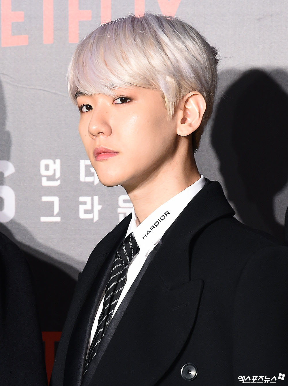 EXO Baekhyun, who attended the Netflix 6 Underground green carpet event held at Seoul Dongdaemun Design Plaza (DDP) on the afternoon of the 2nd, has photo time.