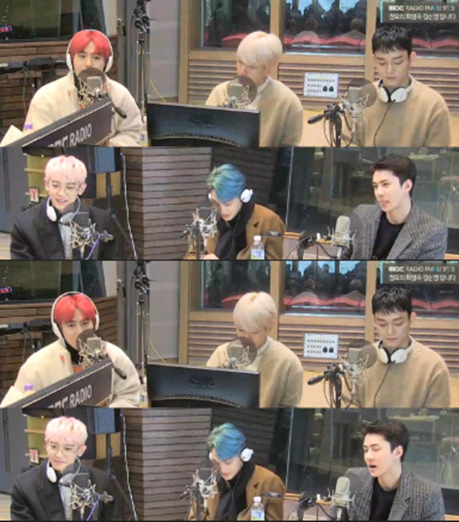 MBC FM4U radio Noons Hope Song Kim Shin-young broadcasted on the afternoon of the 4th, group EXO members Suho, Baekhyun, Chen, Chan Yeol, Kai and Sehun appeared as guests.Recently, EXO released its regular 6th album, OBSESSION; the title song Opsition is a hip-hop dance song that can confirm EXOs dark charisma.Suho explained the new album concept, It contains another self of EXO members, and it contains not only the self but also the bad things of all the external world.If there are Feelings, I think its an angel and a demon, he added.The fans tell us that we are different from the stage under the stage, Baekhyun said. It is Feelings like a comprehensive Gift Package that solves this concept.