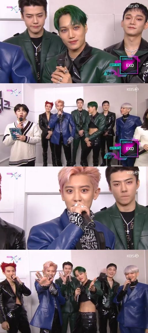 EXO has revealed confidence in the comeback stage.On KBS 2TV Music Bank broadcasted on the 6th, interview with EXO ahead of comeback was conducted.EXO will present its new album title song Obsession on the same day through Music Bank.At the interview that preceded the stage, the members greeted the fans with words such as I missed you a lot and Be careful with the cold.What is the point where you can see the Option stage? Chan Yeol, who caught the microphone, said, The concept of two things in one song, the faces of the members and the members.You know that, he said, raising expectations for the stage.Meanwhile, EXOs Option and IU Blueming were nominated for the top spot in Music Bank on the same day.Photo = KBS Broadcasting Screen