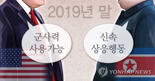 '연말시한' 앞둔 북미 대치 (PG) [정연주 제작] 일러스트