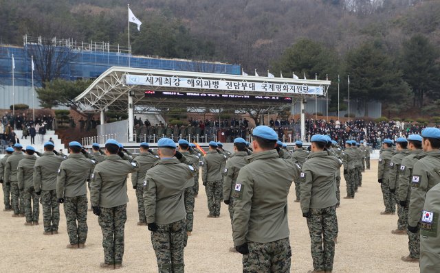 “단결, 동명부대 23진 해외파병을 다녀오겠습니다.”