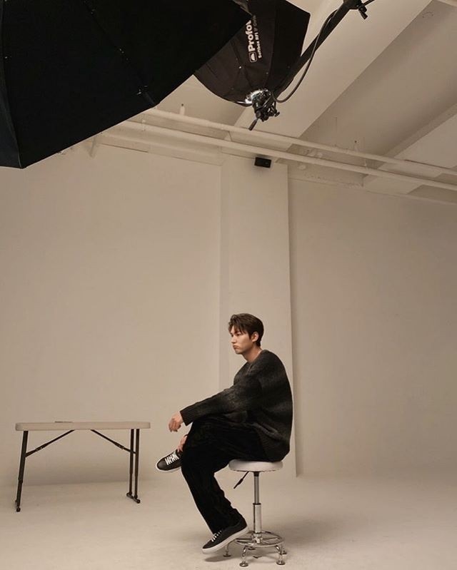 Actor Lee Min-ho has unveiled a behind-the-scenes cut of the pictorial.On the 17th, Lee Min-hos Instagram included a picture.Lee Min-ho in the picture is in the midst of filming a photo; against the background of Studios, he showed off his handsome appearance.Lee Min-ho will return to the SBS The King: Lord of Eternity by Kim Eun-sook in 2020, the first return in three years since the Legend of the Blue Sea aired in 2017.