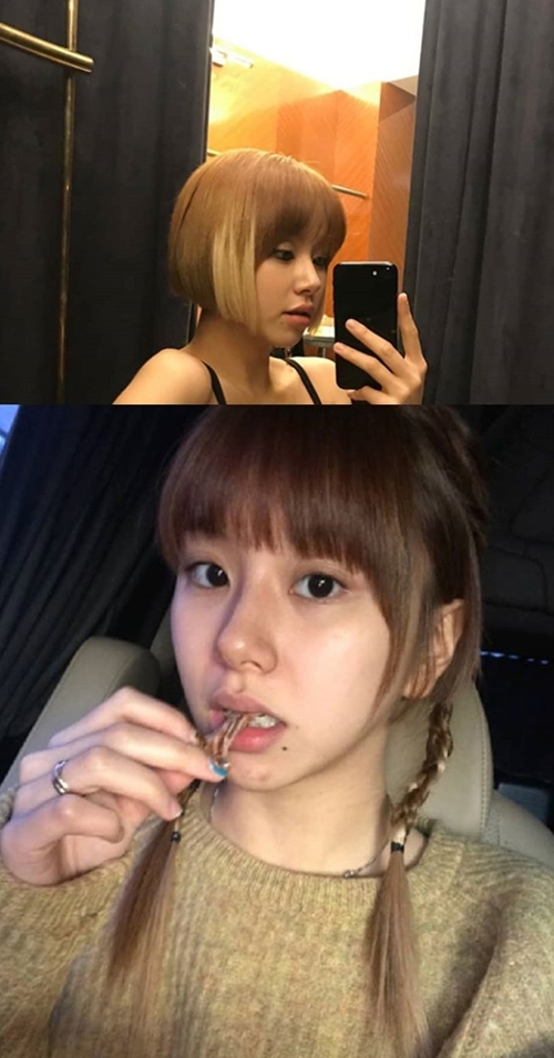 TWICE Chaeyoung reported on the recent Nice situation.Chaeyoung posted several photos and articles on the official Instagram account of TWICE on Wednesday.In the post, Chaeyoung left his selfie with the article I like a unique and funny head.In another photo, Chaeyoung with a short smart-haired head takes a mirror selfie: Chaeyoungs stiff nose and sharp jawline catches the eye.The group TWICE, which Chaeyoung belongs to, recently acted as FANCY.
