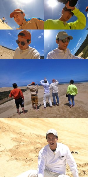 All The Butlers Suddenly Atmospheric Desert (?)...Kim Byung-man X Rising Shape, Difficulty in the Desert Kim said, There is a place I want to take you. He took Lee Seung-gi, Lee Sang-yoon, Yook Sungjae, and Yang Se-hyung somewhere.It was a vast desert that unfolded in front of the members who were anxious about where they would go.The members then struggled to the top of the steeply sloping desert, where they suffered unexpected hardships in the stinging sun and sand.However, it is said that I am impressed by the enormous sight that I found over the top for a long time and admires it.Meanwhile, Lee Seung-gi, who predicted the cross desert with the goal of 2019 at the time of Master Son Ye-jins appearance, showed excitement in the unthinkable bucket list.He also sent a video letter saying, I will hold up to the end and cross the desert, and I will give this video to Master Son Ye-jin who is watching TV.Lee Seung-gis video letter for Son Ye-jin can be found on SBS All The Butlers broadcasted at 6:25 pm on the 22nd (Sunday).