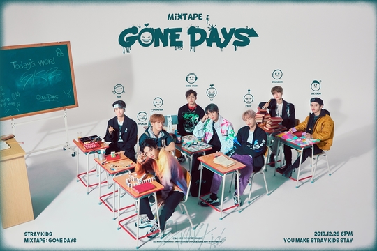 Eight-color package charm.Group Stray Kids (Stray Kids) revealed a Layful charm through a photo of the new song concept.Stray Kids released a group and personal concept photo of the digital single Mixtape: Gone Days (Mixtape: Gon Days) on the official SNS channel at 0:00 on December 25.Stray Kids used school-based bookstands, laptops, palettes, and notepads to create a classroom atmosphere.She showed off her eight-color charm.Hyunjin set up an eraser as if he were doing a domino, and looked at the side with a sign that he was more interested in what was happening around him than in books.Felix and Reno looked bored to see if they liked the situation.In the group cut, he turned his gaze to the side, not the front of the school, and showed a mischievous aspect.In the photographs that seemed to be gathered in the azit outside the classroom, he appealed to another charm with a much freer and more relaxed appearance.The emoticons that seemed to melt the colorful expressions of the members also appeared, raising expectations for the new song concept.If you have created a lyrical and faint feeling in your previous film Levanter, released on the 9th, this digital single has released trendy visuals and emits a pale color.The new song Mixtape: Gone Days tells about the situation where leader Bang Chan participates in writing and composing, and nags as if he knows everything.Every time we are tired of the same sermon, we form a consensus on the children as well as the seniors who have walked the same way as us in the past.Stray Kids also showed a brilliant sense through the song Gone Days, which expresses Daedae as a language Lay.Stray Kids, who is stepping up to the global movement and becoming the next generation K-pop representative group, will go to World Tour from next month.Starting next January with United States of America, the World Tour Stray Kids World Tour Distract 9: Unlock (Stray Kids World Tour Distract 9: Unlock) will be on stage around the world.New York on January 29, 2020, Atlanta on January 31, Dallas on February 2, Chicago on May 5, Miami on July 7, Phoenix on September 9, San Jose on March 13, and local fans in Los Angeles on June 16.hwang hye-jin