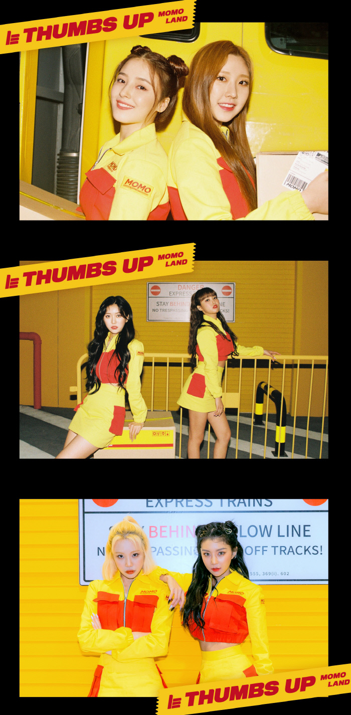 Global girl group Momoland released the unit Teaser Image of its new album, Thumbs Up.On the 24th, Momoland released its new single album, Thumbs Up, on the official social network service channel, and raised questions about the group image to be released in the future.In the unit-specific Teaser Image, Momoland caught the eye with a completely contradictory concept with the previously released personal Teaser Image.Especially, it reminds me of a famous courier company uniform, which makes me wonder.Immediately after the release of the Teaser Image by unit, It is difficult to predict the concept, What is the courier company without any hesitation? It is too difficult to reason, I am curious, and other questions and expectations about the new album are exploding.The new song Thumbs Up is a new dance song released nine months after the last album Im So Hot. It is a new-tro music armed with a completely new concept that was not seen in Bate, BAAM and Im So Hot released earlier.Meanwhile, Momolands Thumbs Up will be released on each music source site at 6 p.m. on the 30th, and music videos will also be released on music source sites, YouTube and SNS channels on the same day.