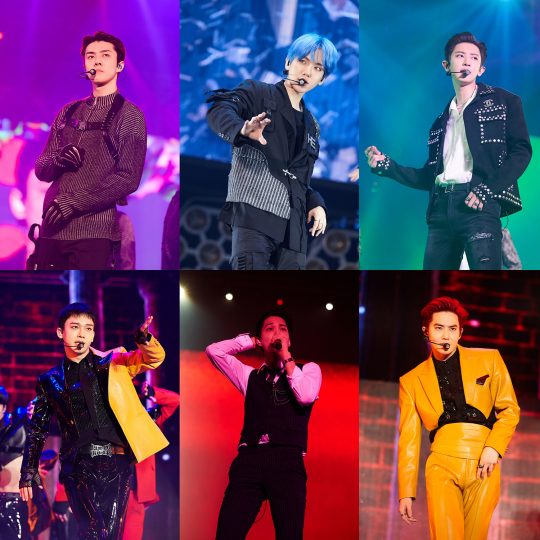 The group EXO (EXO) successfully completed the Seoul Walk the Line concert and finished 2019 warmly.EXO PLANET #5 – EXplOration [dot] -  (EXO Planet #5 – Exploration [dot] - ) was held at the Seoul Olympic Park KSPO DOME from December 29 to 31.EXOs Powerful performance, colorful music, and a fantastic stage production combined with the audience was enthusiastic.In particular, this concert was the Walk the Line performance and finale performance of EXOs fifth solo concert, and all three performances were sold out and mobilized a total of 45,000 viewers.On the last day of the performance, 31st, it was broadcast live around the world through Naver V-VIVE +, which received a hot response.In this performance, EXO will include hit songs such as Slut, Addiction, Call Me Baby, Monster, Power, and others, as well as Regular 5 albums and repackages such as Tempo, Love Shot, Damage, and Damage, 24/7. Three songs, including the first snow, footprints, and winter albums, Chens Miracle of December, Kais Confession (Confession), Spoiler, Baekhyuns UN Village (U.N. Village), Suhos Ill Go Through, and Solo Stage by Member, What A Life (Wat A Life) and Dimly Hun & Chanyeol unit stage, a total of 27 songs were presented to capture the attention.EXO has newly prepared the new Regular 6th album stage released last November for the Walk the Line performance.It was the first time that the title song Obsession (Obsession) with dark charisma, as well as Non Stop (nonstop), Jekyll, Butterfly Effect, and Today, which made explosive cheers.It also doubled the fun of showing sensual images that can meet EXO and X-EXO concepts at the same time.The audience wore the dress codes every time in a color that symbolizes EXOs winter albums such as Red & Green, Black & Gray & White, Brown & White.Slogan, large card section and other events were also held to impress the members.