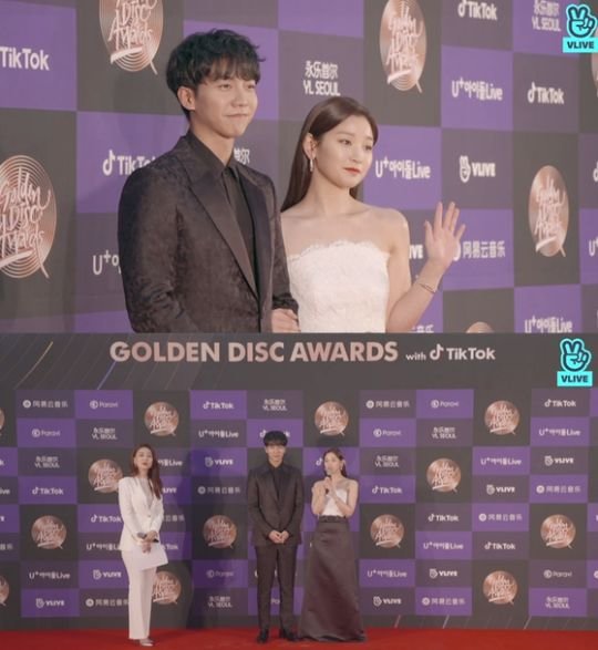 Singer and Actor Lee Seung-gi and Actor Park So-dam attended the 34th Golden Disk Awards DAY2 Red Carpet event, which was broadcast on Naver V app from 3:30 pm on May 5.After the Red Carpet of the singers attending (girls) the children, Astro, Twice, Seventeen, Monster X, Godseven, BTS, New East, Spider, etc., Lee Seung-gi and Park So-dam, who last played MC, appeared in a nicely dressed black and white costume.Im going to be the first MC on Golden Disk, Im nervous, but Im looking forward to it, Park So-dam said.Lee Seung-gi praised I didnt see (Park So-dam) floating during rehearsals; it would show you a very lush progression that I cant believe seeing the MC for the first time.Park So-dam thanked Mr Lee Seung-gi for becoming a great force next to you; he helped you to be comfortable.Lee Seung-gi, who has been working as an MC for the Golden Disk sound source for the third consecutive year, has been in charge of the music division this year.Lee Seung-gi said, In the case of music, it seems to be more fun because the singers feel the most proud. I saw the line-up and rehearsal, but there are many wonderful stages that match the status of K-pop to the world.Im looking forward to it, he said.Lee Seung-gi also said, In 2009, I received the Golden Disk award in 2010.Thats already 10 years ago, and I think the barriers to entry (in essence) have increased than then, he said. I would like to say hello to a good album and stand on stage with my juniors.Meanwhile, the 34th Golden Disk Awards with TikTalk (2020 Golden Disk) record division will be held at 4:50 pm at Gocheok Sky Dome in Seoul.It is broadcast live on JTBC, JTBC2, and JTBC4, and can also be seen through Naver V Live; Lee Seung-gi and Park So-dam are in charge.