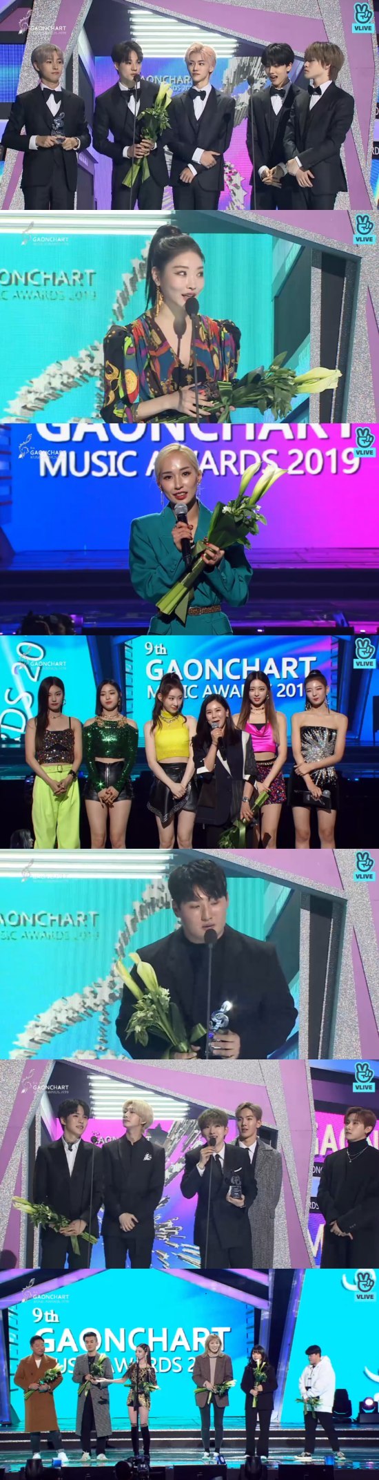 BTS won three gold medals at the 9th Gaon Chart Music Awards.The 9th Gaon Chart Music Awards were held at Jamsil Indoor Gymnasium in Songpa-gu, Seoul on the 8th, and the group Super Junior Lee Teuk and ITZY Lia took charge of the proceedings.Ben and MC The Max won the award in December 2018 and January 2018 for the Singer of the Year.Ben said, I am so happy to be loved so much while doing what I really like, and I feel heavy on how to pay it back.I will repay everyone who has been here with a good song. I will always sing with gratitude. The Dumb is a song about the foolish love story of the early 20s. It seems that it was painful until this song was born.It seems that such feelings are well contained, and it has been a great year for many people to love. Thank you so much and thank you to Mamamu members and their families. Taeyeon won the March category and said, I am so grateful for your love of Four Seasons. I am grateful to all SM employees who always compromise and lead me, and I am grateful to my beloved fans.I will repay you with great Music, he said.I am the only one who won the April category in spring, said a red adolescent. Many artists seem to be very worried and trying to make an album.I hope that in 2020, an environment in which all artists, including us, can be fairly respected will be created.I hope that their voices and stories will be a year when light can shine. Davichi won the May category for My Last Word I Didnt Give You; they said in the video, Ill repay you with better Music, Im so grateful.Yoon Min-soo, who won the singer of the year in June for drinking is a problem, said, Yoon Min-soo, who is receiving many misunderstandings and speculations, can not live with his mind.I would like to tell all the seniors and viewers here.Vibe did not do anything shameful, and all the artists in the company are misunderstood and misunderstood, and I want to do the Music as I was proud.I hope that this controversy will correct the wrong things and do not harm those who are honest with Music. Ben, who won the second prize in the July category for Thank You for Breaking Up, shed tears, saying, I will not forget my gratitude.Stern won the August category with Flying and the Bad Musician won the September category of the years singer with How can I love you until parting, I love you.MC Mong became the winner of the October category with popular.He said in the video, It is not a prize I receive well, but it seems to be a homework that you have given me to cheer with the fans who listened to my bad Music.I was able to stand here again with warm encouragement and support. I will always make Music that can be comfort and joy. IU won the November category for Love Poem. He said, I felt burdened because it was an album for a long time, but I am grateful that so many people love me and listen for a long time.It is an album that I wanted to give comfort to the listeners, but it is an album that remains with beautiful memories that have been comforted. 2019 was a really valuable year, and thanks to your fans, I was able to receive an award that I would like to hear good Music in the future, said one of the new awards.I think I have been loved by my debut in March, and I am grateful to the generous support of my family members.Ill visit you with more wonderful Music, he said.This years World Rookie of the Year award went to Stray Kids and (girls) kids, who said: Thank you to the JYP family and family, I think you get a lot of power thanks to your fans.There were a lot of things in 2019 and I had good things and hard work like I was on a roller coaster, and I am grateful that the fans are around. Thank you for the good award this year, and I appreciate and love the fans who believe and support me, and I appreciate the company members who helped me win this award, the children said.Seventeen won the first and third quarters of the years singer award, and Seventeen, who failed to attend the World Tour schedule, said in a video, I am so happy. Thank you to Carat.I will be a Seventeen who does not settle for this prize and works hard. BTS won the Singer of the Year Award in the second quarter, the Social Hot Star Award and the Retail Album Award; they said in a video, We have received a lot of love from all over the world.Thank you to everyone who loves our Music. I am grateful and loving you for your great love. I will repay you with more wonderful Music. Exo won the fourth quarter of the years singer award; Exo said in a video that he works hard to make a better album and stage.It took me five years to get to the Gaon chart, and I thank my family and fans for my work, and I will try to be a better band in the future, said Enflying, who won the band category this year.Casey won the ballad category: Ive been busking all over the country, Im so grateful and happy to have a big prize on such a big stage, Ill work hard, he said.NCT Dream, which won this years Hot Performance Award, said: Thank you for the big prize, thank your family and thank you for the most important of all, Sizney.The reason why NCT Dreams can exist is because of Sizeney, because her health is the most important thing, she should not eat well, sleep well and catch a cold.The dream is all about the city, he said.I do not think performance can be done alone. I am so grateful to the dancers who are on stage.I hope that someday, a world that looks only at dancers and artists without the word white will come up. This years stylistic career graphs went to Choi Hee-sun, who is in charge of styling the stylists of Choi, Lee, Shim Hee-jung, Shin Ji-won and Lee Si-won.Lim Jae-hyun won the Populer Singer Award for If Love had Practice; he said: Thank you so much for the award.I think it is not a prize I receive, but a prize for those who listen to and sing a lot of my songs. I will show you how hard I try and grow for them. Im so sorry I couldnt be together today, but Ill see you in a better way next time, said Exo, who returned to Exo this years Top Kitseller Award.Paul Kim won the Long Run Music Award for Meet You. Park Jin-woo, the representative of the neuron Music, said, I feel good to receive an award that I did not want even during my school days.I am grateful for listening to my Music and stories. I am proud that you have looked at the process beautifully. Thank you fans for always cheering. Monster X, who won the World Hallyu Star Award, said, I am so grateful. I do not think I would have received a single award without Monbebe.I feel good because I received a great name award, but I think I can get a modifier called World Hallyu Star.I think it was thanks to the singers and senior singers who were able to receive this award. This years record production was won by MNH Entertainments 12 oclock already. I never thought of this award, I think its worth more than any other award.It is more meaningful to receive it with those who support me from behind and give me more trouble when I always receive the prize. The winner of the 9th Gaon Chart Music Awards.▲ New Artist of the Year (Digital Sound Sources Division) - ITZY ▲ New Artist of the Year (Physical Album Division) - Tomorrow By Together ▲ World Rookie of the Year - Stray Kids, (Girls) Children ▲ Singer of the Year Award (Digital Sound Sources Division) - Ben (December 1880 degrees) - MC The Max (January 2019 Trends Over) - Hwasa (February Dumb) - Taeyeon (March Four Seasons) - Red Puberty (April I Only, Spring) - Davichi (Mays My Last Word I Didnt Give You) - Jang Hye-jin X Yoon Min-soo (Junes Im Problem with Drinking) - Ben (July Thank You for Breaking Up) - Sunmi (August Nalari) - Bad Dong Musician (September  How can I love you until parting, I love you?) - MC Mong (October popular) - IU (November Love poem) ▲ Singer of the Year (Physical Album Division) - Seventeen (Q1 YOU MADE MY DAWN) - BTS (Q2MAP OF THE SOUL: PERSONA) - Seventeen (3Q An Ode) - Exo (4Q08 OBSSESION), Social Hot Star of the Year - BTS, Retail Album of the Year - BTS, Activist of the Year (Chorus) - Ju Chanyang, Overseas Sound Source of the Year - Anne Marie, Overseas Rising Star of the Year - Billy Eilis, Activist of the Year - Choi ▲ Songwriting of the Year - Min Yeon-jae ▲ Discovery of the Year (band) - Enflying ▲ Discovery of the Year (ballad) - Casey ▲ Hot Performance of the Year - NCT Dream, Chungha ▲ Style of the Year (career graphy) - Choi Ri-an, Shim Hee-jung, Shin Ji-won, Lee Si-won ▲ Style of the Year Award (stylelist) - Choi Hee-sun ▲ Publishing Singer of the Year Lim Jae-hyun ▲ Top Kit Seller of the Year - Exo ▲ Long Run Music Award of the Year - Pol Kim ▲ World Hallyu Star Award - Monster X ▲ Record Production Award of the Year - MNH Entertainment (Chungha 12 oclock)Photo: Naver V live broadcast screen
