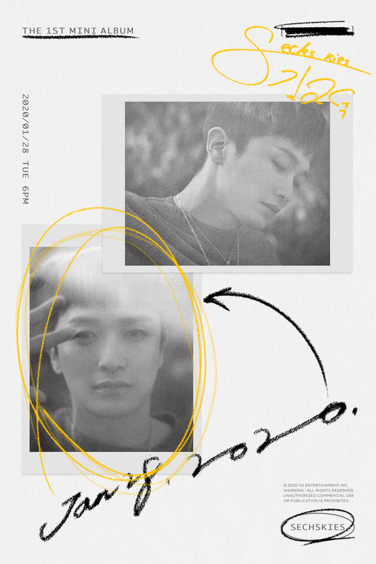 A four-color four-color Teaser image of the Techs Kies has been released.YG Entertainment released four personal posters of SECHSKIES THE 1ST MINI ALBUM on its official blog at 4 pm on January 9.Techs Kies, who launched a comeback announcement on January 28, raised fans expectations with a warm and faint-hearted poster.Eun Ji-won Lee Jai-jin Kim Jae-duc Jang Su won four members of this Poster, color, black and white, soft and charismatic, and dreamy charm.Eun Ji-won emphasized both the aura and the emotional aspect of the suction force with the dark eyes staring somewhere.Lee Jai-jin emanated a sweet charm with a gentle smile that sizzled gently.Kim Jae-duc completed his understated charisma by looking thoughtfully bowed or staring at the camera with an expressionless face.Jang Su won maximized winter sensibility with a faint solitude.Here, the yellow circle, which emphasizes the sign with yellow pen, which is a color symbolizing the Techs Kies, and the pictures of the members, contrasted with the black and white poster and completed the sensual poster.Techs Kies is the first album to be released after being reorganized into a four-member group, so I made every effort ahead of this activity.minjee Lee