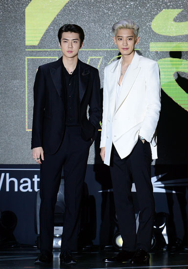 2019년 건물주 된 엑소 세훈, 찬열(왼쪽부터). [동아DB]