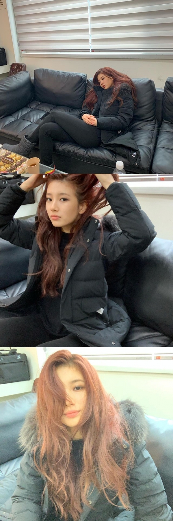 On the 11th, Bae Suzy posted several photos on his instagram with an article entitled Sleeping Alice.In the open photo, Bae Suzy showed a different hair style than before with a brick hair coloring hair.I feel natural in the way I lie comfortably on the sofa or look at the camera casually.The netizens commented, I love you sister, The princess is missing behind me, please modify ... and I show you my face often.Meanwhile, Bae Suzy appeared as Choi Ji-young in the movie Baekdusan released last December.