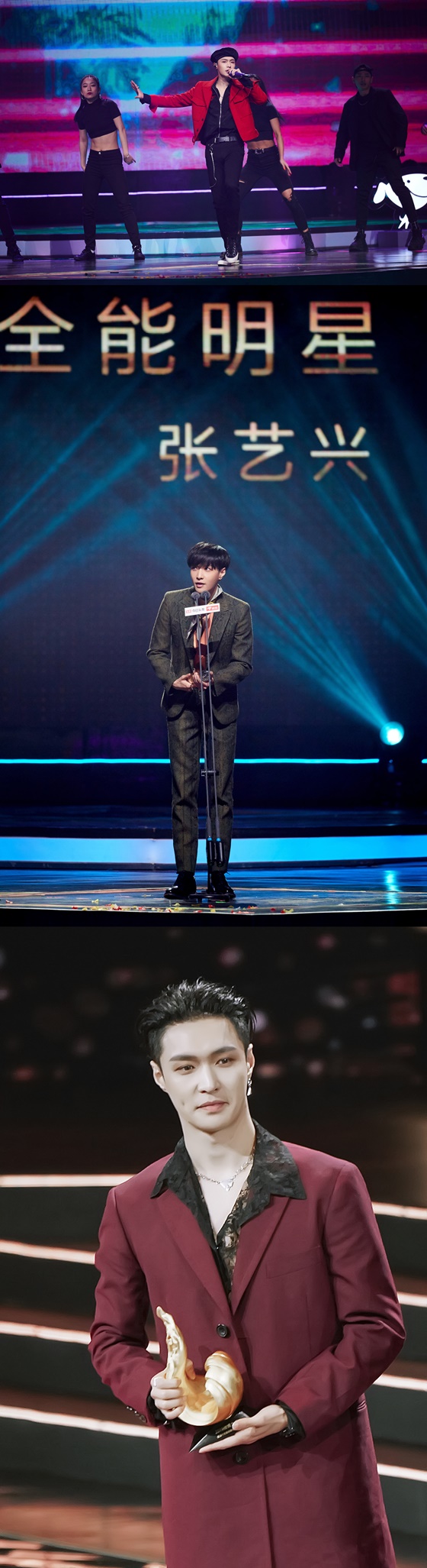 EXO member Lay also swept the China awards ceremony in the new year.Lay attended the 2019 Weibo Night (2019) held at the Beijing Water Cube on the 11th (local time) and won the Best Producer of the Year award and the Nam Shin of the Year award.The 10th annual 2019 Weibo Night is an awards ceremony hosted by Chinas largest SNS Weibo, inviting Weibo to a hot star for a year.Lay has been recognized for his outstanding production skills, visuals, popularity, and topicality through various activities in 2019.Lay also won the All-Star of the Year award at the 2019 Byte Dance Years Festival (2019) at the Beijing Cadillac Arena on the 8th (local time), and the ending stage was spectacularly decorated with the hit song NAMANANA (Namana).The awards ceremony was hosted by ByteDance, which is serving video-sharing application TikTok, and News Application Jinrtouo, and was awarded with a selection of outstanding people and contents that are outstanding in popular culture based on big data in the byte dance platform.As a result, Lay was held in December last year 2019 Tencent Music Entertainment Awards three-time king, 2020 Aichi Night of the Shout, followed by 2019 Weibo Night and 2019 Byte Dance Year, followed by a total of 8 awards at the China end of the year ceremony.