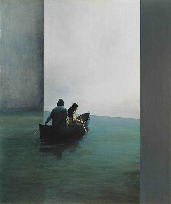 ̼ ȣ̶     δ. ̼   񿣳  ﺸٴ ̼ ξ δ.   , boot, 2004, oil on canvas, 250x210cm [뱸̼ ]