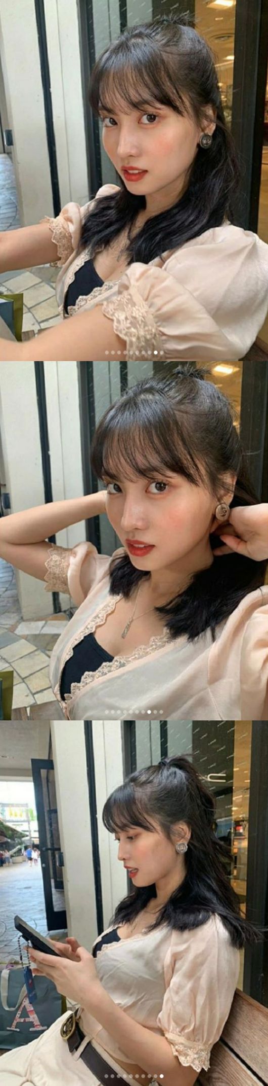 Girl group TWICE MOMO left a greeting to fans.TWICE member MOMO told the official SNS on the evening of the 24th, Happy New Year, ones. Eat a lot of delicious things! Lets be healthy!I have a good New Years Day. The photos showed MOMO looking at the camera with one face hidden.Despite the half-exposed eyes and eyes, MOMOs beautiful look, which can not be hidden, attracted attention.In another photo, MOMO sent a sensual look with her head in a half-pack.TWICE was loved by the title song of the same name last year, releasing its eighth mini album, Feel Special.So I met fans at various awards ceremony at the end of the year.