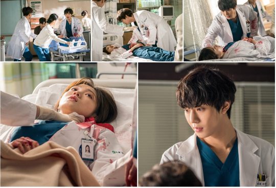 Ahn Hyo-seop of SBS Romantic Doctor Kim Sabu 2 caught the attention with Zettai Zetsumei Aid of the Pilgrim.What will happen to Lee Sung-kyung, who has been in an accident of injustice?Romantic Doctor Kim Sabu 2 is a real doctor story that takes place in the background of a poor stone wall hospital in the province.Lee Sung-kyung and Ahn Hyo-seop are playing Hot Summer Days in the role of Romantic Doctor Kim Sabu 2 as a fellow of the hard-working genius thoracic surgeon, Cha Eun-jae, and a cynical and expressionless livelihood writing surgical fellow Seo Jin.In the last six episodes, she was shocked by the appearance of Seo Woo Jin (Ahn Hyo-seop) running to her, with Cha Eun-jae (Lee Sung-kyung) lying down with a wound to her neck.Cha Eun-jae protested to her husband after witnessing a foreign mother who came to the emergency room with her child being assaulted by her husband, but was threatened.It was a situation where a foreign mother was hurt while she was stopping her husband from wielding a cutter knife.The red blood flowed down the neck of the tea, and at the same time, the consciousness was lost, and the tension was soaring.Above all, Ahn Hyo-seop, who moves the injured Lee Sung-kyung to the emergency room, is caught and focuses his attention.Seo Woo Jin is a scene that takes a bleeding tea to the emergency room hybrid room by lying on the bed.Seo Woo Jin is still in a daze and desperately performs first aid to Cha Eun-jae, who is in shock.Amid the surprise medical staff at Doldam Hospitals emergency room rushing to the area surrounding Cha Eun-jae, she is wondering what will happen to Zettai Zetsumei Danger and whether Seo Woo Jin will be able to save Cha Eun-jae in an emergency.Lee Sung-kyung and Ahn Hyo-seops Zettai Zetsumei Aid screen was filmed on the Yongin set in Gyeonggi Province in December.As the Acting sum with not only the two but also other actors was the most important scene, I checked the details from rehearsal to the minor part and prepared the shooting.The two men, who were ready to shoot in a state of extreme tension to the production crew, immediately saved the tension of the urgent minute as soon as they started shooting, and even the people who watched it were breathtaking.In particular, the two expressed the complex psychological state of Cha Eun-jae in the extreme Danger and Seo Woo Jin, who was first aided, as Hot Summer Days, and led to a strong impression of the scene.Lee Sung-kyung, who is in a dangerous Danger and the Hot Summer Days of Ahn Hyo-seop, who is trying to save her, are the bright screens, said Samhwa Networks, a production company. I hope the two people who faced the unexpected Danger will overcome this on the 27th (today).The 7th episode of Romantic Doctor Kim Sabu 2 will be broadcast at 9:40 p.m.