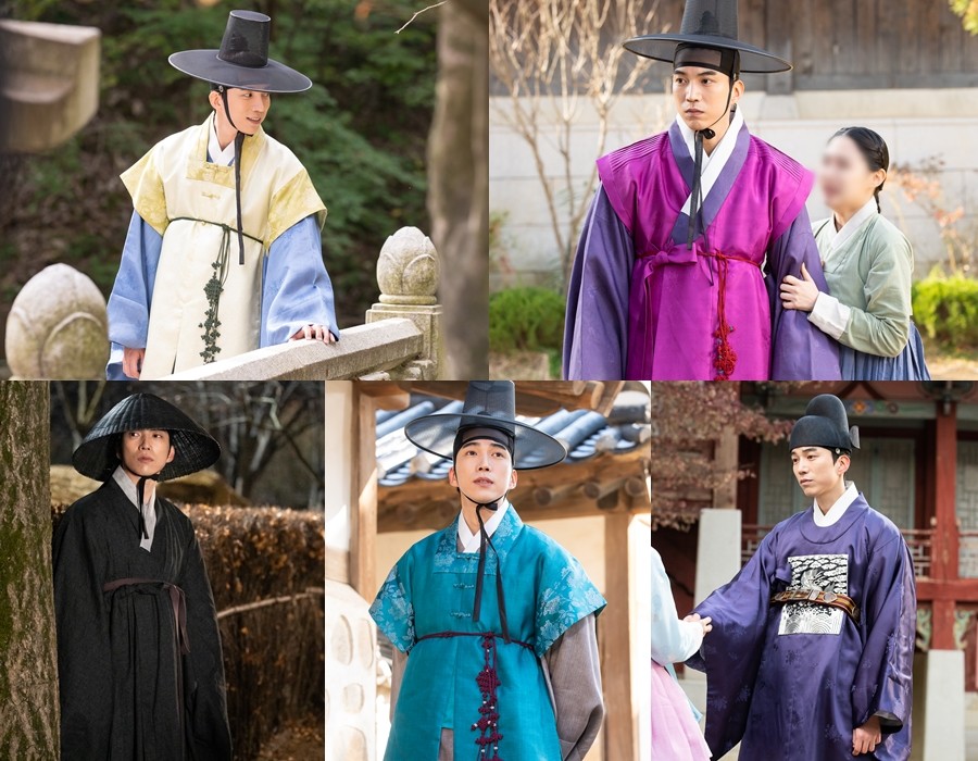 Gangtaek Do Sang-woo is perfecting the Korean traditional clothing and is emitting new charm.On the 29th, Do Sang-woos agency Minha released the behind-the-scenes steel of TV Chosun Gangtaek - Womens War (hereinafter referred to as Gantaek).Do Sang-woo is in charge of Lee Jae-hwa, a great army in the Joseon Dynasty.Do Sang-woo in the public photo is completely digesting Korean traditional clothing in various styles.He attracts attention by sublimating his own charm to the Korean traditional clothing of the primary color such as pink purple and turquoise as well as pastel yellow and blue costumes.Especially, when he was trying to steal the throne from the official clothes he wore when he was in the office, he showed a unique charm by digesting the black coating and the freshness he wore.Gantaek is broadcast every Saturday and Sunday at 10:50 pm.