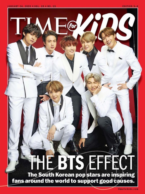 BTS has covered the cover of the childrens edition of Time magazine following the cover of the US Time magazines global edition.Recently, TIME for KIDS released a cover photo on the official SNS saying, BTS has decorated our cover.In the cover, seven BTS members dressed in white suits hold a cute pose with their clear smiles that shine their charms.TIME for KIDS said, Koreas K-pop stars are encouraging fans of the world to have good influence. Learn how they give good influence to their fans. The magazine is also open offline in United States of America and is gathering Ami (BTS fan clubs) as bookstores.Previously, Time magazine selected BTS as the first Korean singer to be a global version cover model in October 2018 and has been interested in their activities until recently.BTS, which presented the Performance of Old Town Road All-Stars along with Billy Ray Cyrus, Diplo, Lil Nas X and Mason Ramsey at the 62nd Grammy Awards (62nd GRAMMY AWARDS) on the 26th, also reported.At the time, Time said: BTS Performance has made a new history.This is the first time that a Korean group has performed at the Grammy Awards, he said, emphasizing that BTS performed at the awards ceremony for the first time as a Korean singer.Their appearances were short but excellent; unlike the usual catchy dance and energetic Performance, they showed a casual appearance of the super group.On the other hand, BTS, who attended the Grammy Awards awards for the second consecutive year as a performer, will return to the regular 4th album MAP OF THE SOUL: 7 on February 21st.