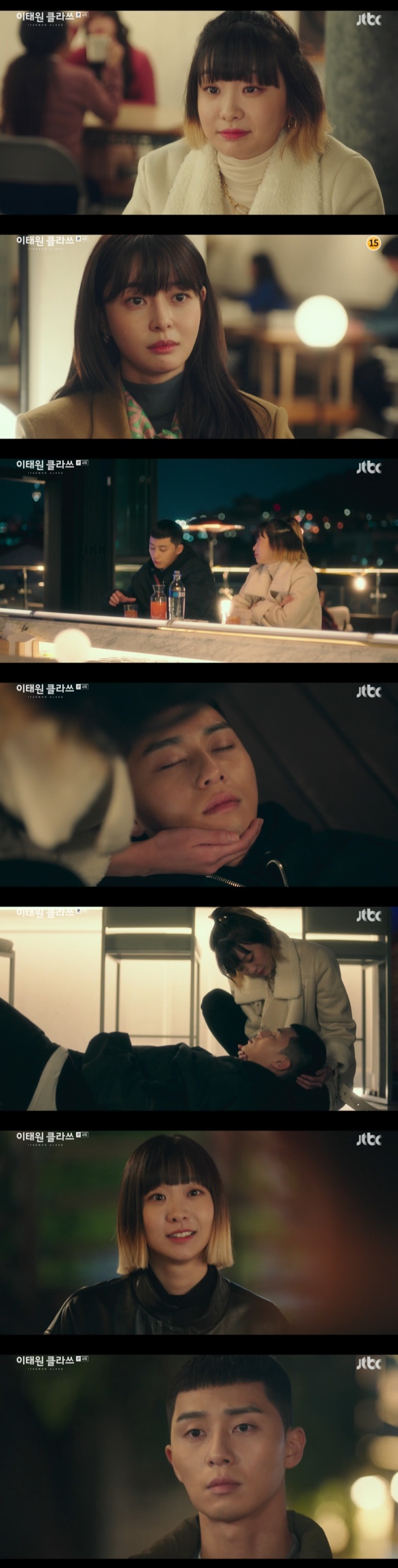 Kim Da-mi, who realized his mind toward Park Seo-joon, decided to work at the shop of Park Seo-joon.In the 4th episode of JTBCs gilt drama Itaewon Klath (playplayed by Cho Kwang-jin/directed by Kim Sung-yoon) broadcast on February 8, Park Sae-ro-yi (Park Seo-joon) accidentally confronted Joyseo (Kim Da-mi) after the business suspension.Park Sae-ro-yi, who met the Fountainhead (Security), told The Fountainhead, who mocked and provoked him, Ive endured it for nine years now.Ill hold on for another six years. My plan is fifteen years. Your statute of limitations. Ill stick, and Ill give you the right.Park Sae-ro-yis shop was suspended due to Choi Seung-kwons mistake (Ryu Kyung-soo); in the meantime, Joy Seo became an adult.Joy, who had passed all the colleges he wanted but still felt bored, was assaulted by a Cuckold who met him at a drink.In the Cuckold toilet, which rushed in to avoid the chasing Cuckold, Joyser was reunited with Park Sae-ro-yi.Cuckold pretended to be Joy and his lover and told him not to mind, but Park Sae-ro-yi looked at Joysers face, which was swollen red.Park Sae-ro-yi asked Joyser, If I interrupt now, Ill come here, and if you dont tell me, I cant do anything.Joyser replied, Please help me, and Park Sae-ro-yi beat Cuckold and then ran away with Joy and Oh Soo-ah (Kwon Na-ra).Oh Soo-ah was stunned to learn that this mess had happened because of Joy.Joy suggested Park Sae-ro-yi drink tea in the name of paying grace and telling him how to promote shop.Joy, who visited the cafe with Park Sae-ro-yi and Oh Soo-ah, asked Oh Soo-ah how they were. Oh Soo-ah said, I am a friend.But the new Roy likes me, he said confidently.While Park Sae-ro-yi was away, Oh Soo-ah told Joyser, who approaches Park Sae-ro-yi even though he knows he is an ex-convict of attempted murder, I am not a child like you.Im sorry youre the reason Im suspended for the new Roy.Rather, Joy learned that it was Oh Soo-ah who reported Park Sae-ro-yi shop to the police station after hearing this.Oh Soo-ah, who was pushed by the momentum of Joy, Confessions said he was the one who reported to Park Sae-ro-yi.But Park Sae-ro-yi said, I guess there was a reason. If you dont tell me, I dont know.I just feel a little sad, and Oh Soo-ah was guilty and distressed by Park Sae-ro-yis appearance.Joy had a separate drink with Park Sae-ro-yi and pointed out the problem of the single-night catcher.Park Sae-ro-yi fell into a drunkenness after Confessions that he intended to make his life a little more sweeter, which he wrote in Joys point that the shop name was not good.Lee Ha-na