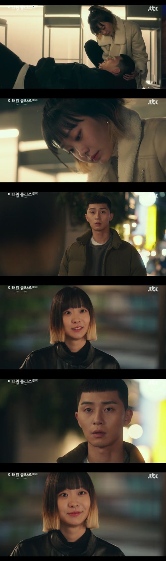 With Itaewon Class Park Seo-joon crushing Kwon Nara for 10 years, the villainous prelude of Kwon Nara and Kim Da-mi opened.In JTBCs Itaewon Class, which aired on the afternoon of the 8th, the narratives of Park Seo-joon (played by Park Sae-roi) and Ryu Kyong-su (played by Choi Seung-kwon) were played.They were prison motives.Itaewon Class Ryu Kyong-su said at the police station, Did not you really know?We are wrong if we know it, recalling Park Seo-joons words, regretting that he received minor Kim Da-mi (Joy Seo station) and Kim Dong-hee (Jang Geun-soo station) as guests.He then recalled the first time he had met Park Seo-joon in prison eight years ago, when the two men who had been in the same room in prison were initially evil.Because they used profanity and violence while revealing each others weaknesses.However, Ryu Kyong-su, who came to the party with Won Hyun-joon (played by Kim Hee-hoon), who was serving as his brother in prison while Park Seo-joon opened the Sanbam bar, said, He and my time were so different.Its cool, she said frankly, Confessions.Also, Ryu Kyong-su directed Park Seo-joon, Live what you want. I want to live like my brother.I do not want to do anything bad and I want to work steadily. He explained the background of working at Short Night .Itaewon Klath An Bo-hyeon (played by Jang Geun-won) visited Yoo Jae-myung (played by Jang Dae-hee) and mentioned the fact that Kim Dong-hee went to the police station a few days ago, saying that the bar is Park Seo-joons store.I am looking forward to your face that is going to be suspended and suspended, said An-hyun.However, Park Seo-joon enjoyed a dinner with Ryu Kyong-su and Lee Ju-young (played by Ma Hyun-yi), as well as making a passionate singing in a karaoke room and making it impossible to think about what was suspended.Kim Da-mi looked for shortnight, looking at the notice reading shortnight at the door, and Kim Da-mi looked meaningful.Later, in the New Year, Kim Da-mi became a 20-year-old adult, legally allowed to enter the bar.He said, I passed all the college applications and became 20 years old.Kim Dong-hee still revealed his crush on Kim Da-mi.Kim Dong-hee sent Kim Da-mi a message to celebrate his 20-year-old anniversary and expected to enjoy a date in the evening, but was disappointed when the reply did not come.Kim Da-mi enjoyed a hunting in a different bar with Friends; unlike Friends in a happy look, he said: Its entrenched.Ive never been interested in anything since I met Park Seo-joon, he thought of Park Seo-joon.The relationship between the three people, Itaewon Klath Park Seo-joon, Kim Da-mi and Kwon Nara, also began: Kim Da-mi, who met the truth at a hunting bar.He ran away with his cheeks hit and accidentally met Park Seo-joon in the mens bathroom.Kim Da-mi said, Help me? I can not do anything if you do not say help here.Park Seo-joon ran away with Kim Da-mis hand, and joined Kwon Nara, who was enjoying dating with Park Seo-joon, so the three people went to drink coffee.Kim Da-mi decided to unveil her own SNS marketing secrets to help promote Park Seo-joons store.But while Park Seo-joon went to get coffee, Kim Da-mi and Kwon Naras nervous breakdown unfolded.In particular, Kim Da-mi told Kwon Nara, who seemed to know him despite the first time, How come Im not suspended because of me, did you report it?Kim Da-mis fact violence, Kwon Nara said, There is no hope for you anyway.But if you know that your sister is a huge person, will not it change a little? Dont worry, its just a literal attraction, he added.Eventually Kwon Nara confessed his fault to Park Seo-joon, who said: New Roy, the person who called your store police, thats me, is it still good for me?, but rather than be angry, Park Seo-joon said, Yes, there must have been a reason. If you dont tell me, I dont know.Im just a little sad, he said, making Kim Da-mi wonder.Itaewon Class Kim Da-mi forced Park Seo-joon to have a drink because of SNS marketing secrets.Two people who had a deep conversation at the bar where Namsan Tower was seen.Park Seo-joon has been honest with Kim Da-mi about his past from the background of opening Sanbam.Kim Da-mi looked at Park Seo-joon faintly and suggested that his love for him grew even bigger.Kim Da-mi later Kissed Park Seo-joon, who fell drunk and said, I want to make his bitter night sweet.The next day, Kim Da-mi, who found Park Seo-joon, said: As soon as I see it, I realize it.I did not have to worry, he said, What is going on here in Park Seo-joons words, I want to be with you .Kim Da-mi then said, Im working here. Ill make a dream come true, boss. Ill make a great person.JTBC Itaewon Class captures broadcast screen