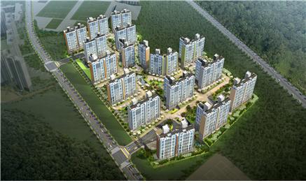 반도 아파트 투시도