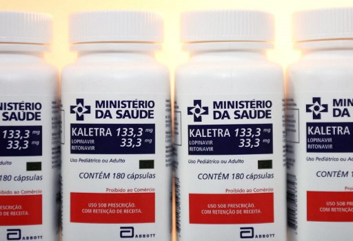 HIV, エイズ治療剤であるカルレトラが陳列している./写真=AFP