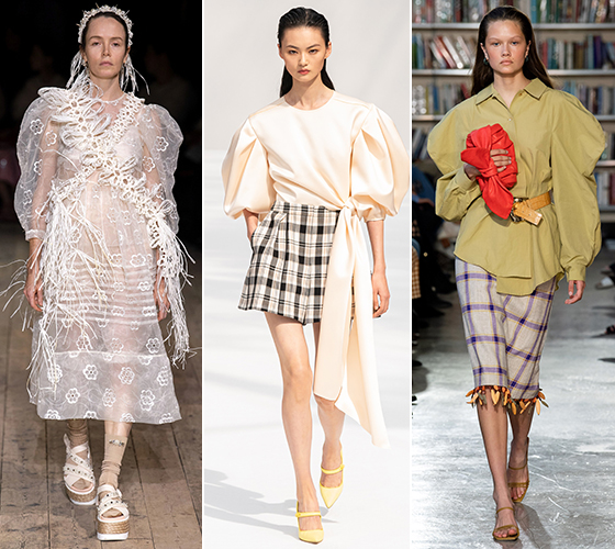 시몬 로샤, 캐롤리나 헤레라, 레지나 표 2020 S/S 컬렉션/사진=각 브랜드