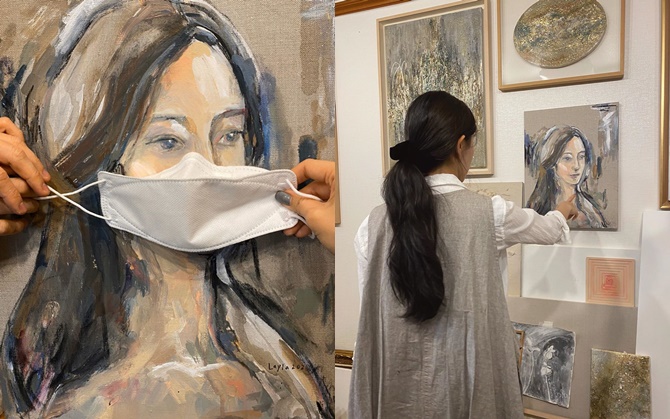 Hyomin, a singer from T-ara, reported on her recent situation.Hyomin wrote on his 28th day, Self-Portait. The first self-portrait I painted. But it is bitter in the same daily life as the picture.I am depressed ... # Mask is a nap. In the photo, Hyomin is handing over his head in front of the self-portrait drawn by himself. In the photo, he shows a mask on the self-portrait and a self-portrait.Hyomin will appear as the general manager in the web drama Store scheduled to air on March 4th.Photo: Hyomin Instagram  