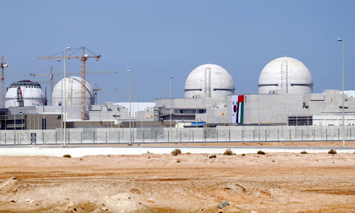 아랍에미리트 바라카 원전 1·2·3·4호기 모습. 바라카 원전사업은 한국형 차세대 원전 APR1400 4기(총발전용량 5600㎿)를 UAE 수도 아부다비에서 서쪽으로 270㎞ 떨어진 바라카 지역에 건설하는 프로젝트다. 뉴시스