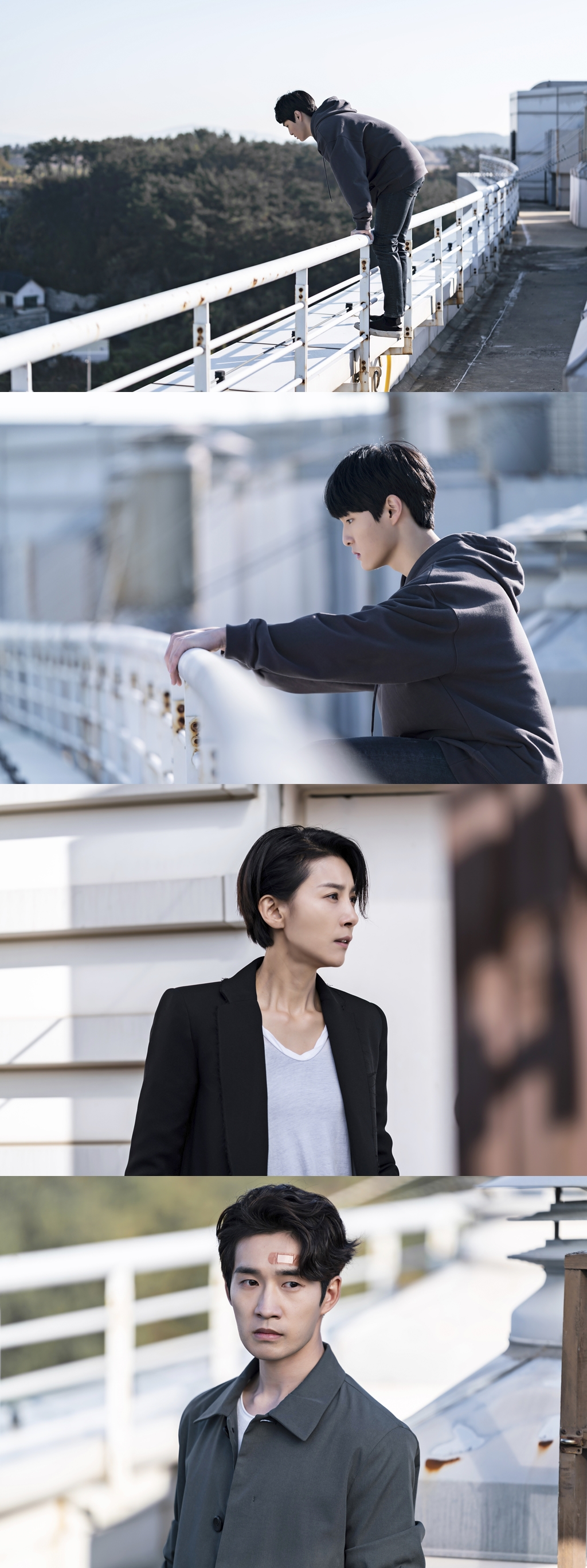 Yoon Chan-young stood on the roof railing. Can Kim Seo-hyung and Ryu Deok-hwan hold the Boy?SBS Nobody Knows will reveal the images of Joo Dong-myung (Yoon Chan-young), Cha Young-jin (Kim Seo-hyung), and Lee Sun-woo (Ryu Deok-hwan), who visited the rooftop of the Millennium Hotel where Ko Eun-ho crashed ahead of the main broadcast on the 16th.As Ko Eun-ho did before the crash, the main name that rises on the roof railing and looks down causes anxiety.The atmosphere of two adults, Cha Young-jin and Lee Sun-woo, who appeared in the same place, is also unusual.I am curious about why she is so nervous that she is not so disturbed in the case.Lee Sun-woos sad expression also stimulates curiosity: why is the alternative Boy standing on the roof railing? Is Ju Dong-myung going to fall like Ko Eun-ho?So can Cha Young-jin and Lee Sun-woo hold this Boy?Nobody knows, the production team said, In the fifth episode broadcast today (16th), the story of Cha Young-jin and Lee Sun-woo, who are digging deeper, is drawn in connection with the Boys fall.In this process, another Boy, Ju Dongmyeong, will emerge as an important person. He will leave a heavy Message that no one else thought of.iMBC Cha Hye-mi  Photos